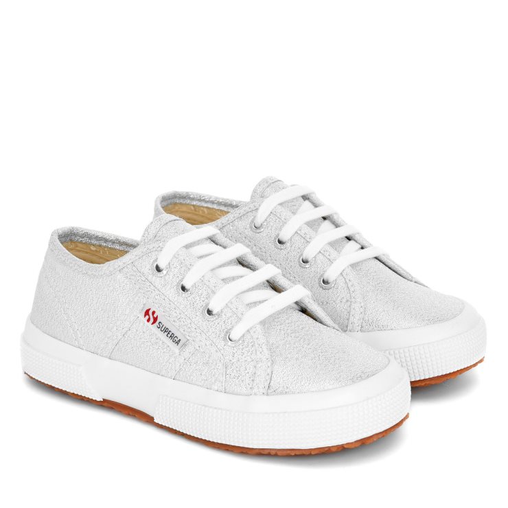 Superga 2750 Lamew Kinder Grau Silber