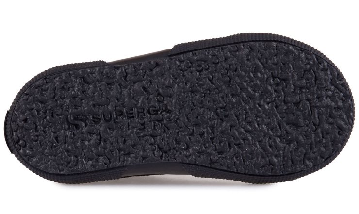 Superga 2795 Kinder Samtsterne Schwarz-silber Sterne