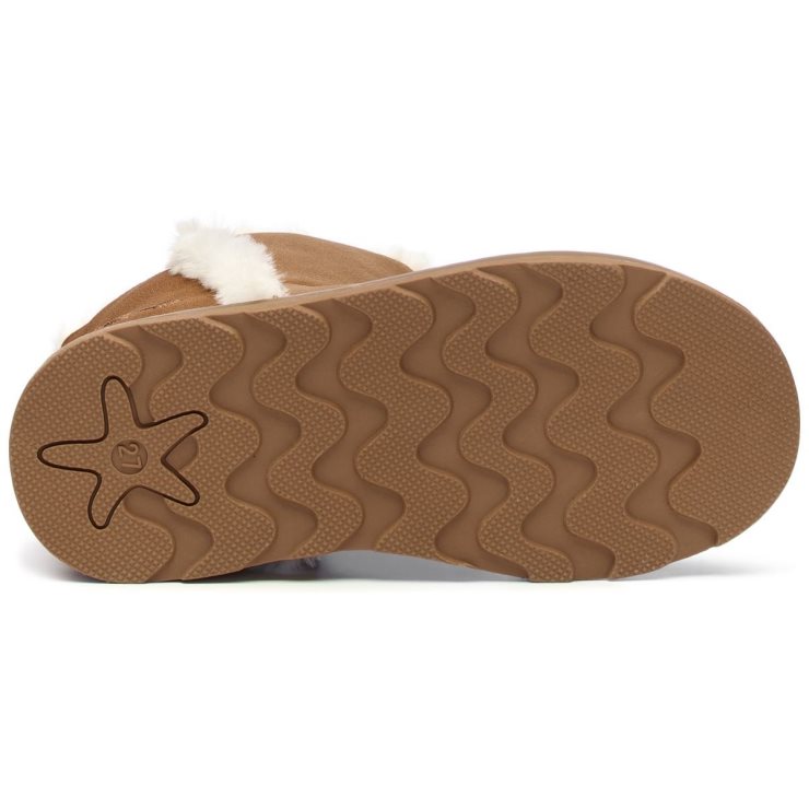 Superga 4033 Kinder Wildlederimitat Braun Bronze