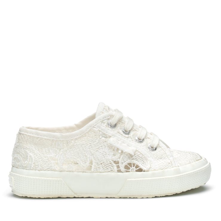 Superga 2750 Kids Macrame Total White Avorio