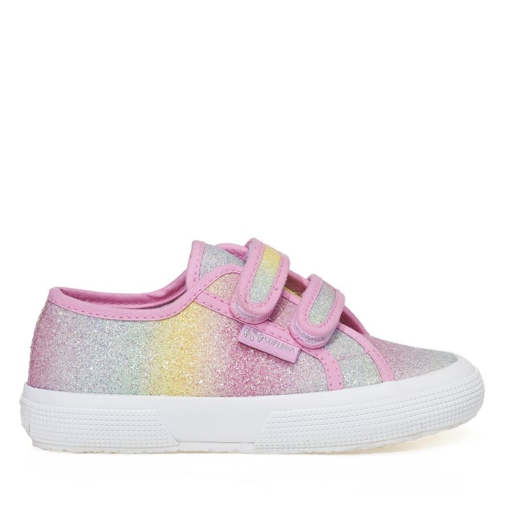 Superga 2750 Kids Irisierendes Microglitter Pink Pastell Mehrfarbig