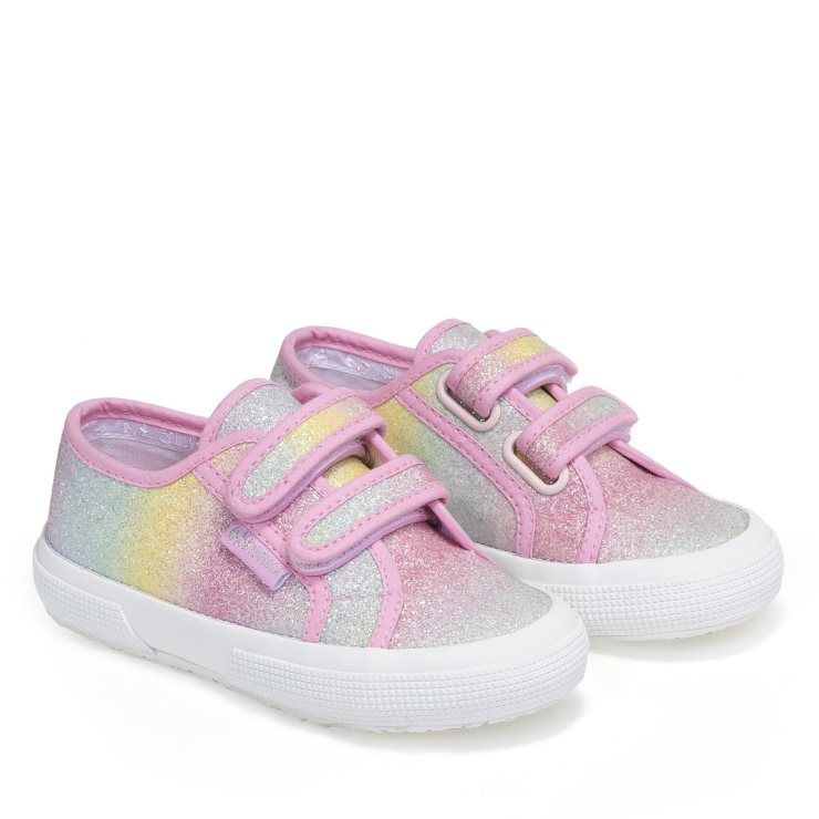 Superga 2750 Kids Irisierendes Microglitter Pink Pastell Mehrfarbig