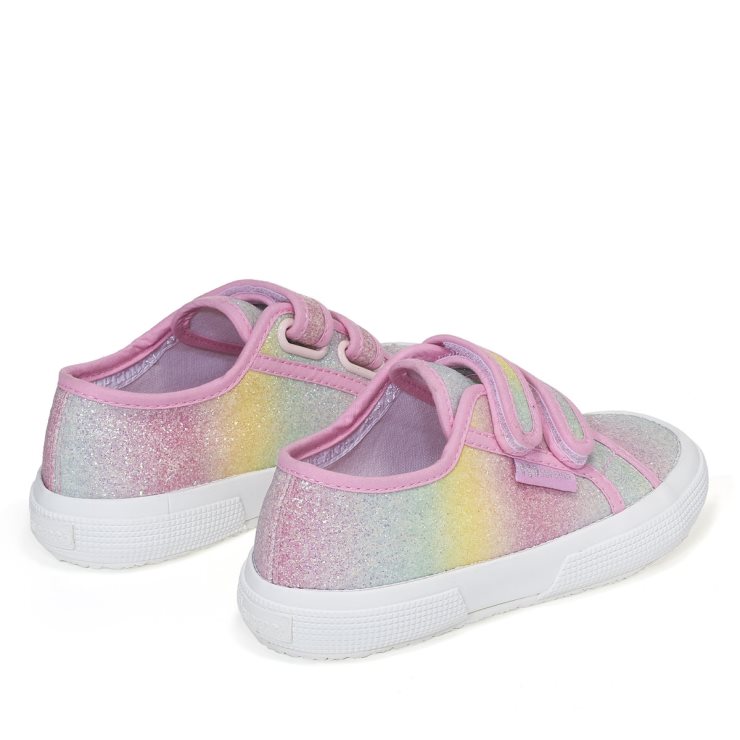 Superga 2750 Kids Irisierendes Microglitter Pink Pastell Mehrfarbig