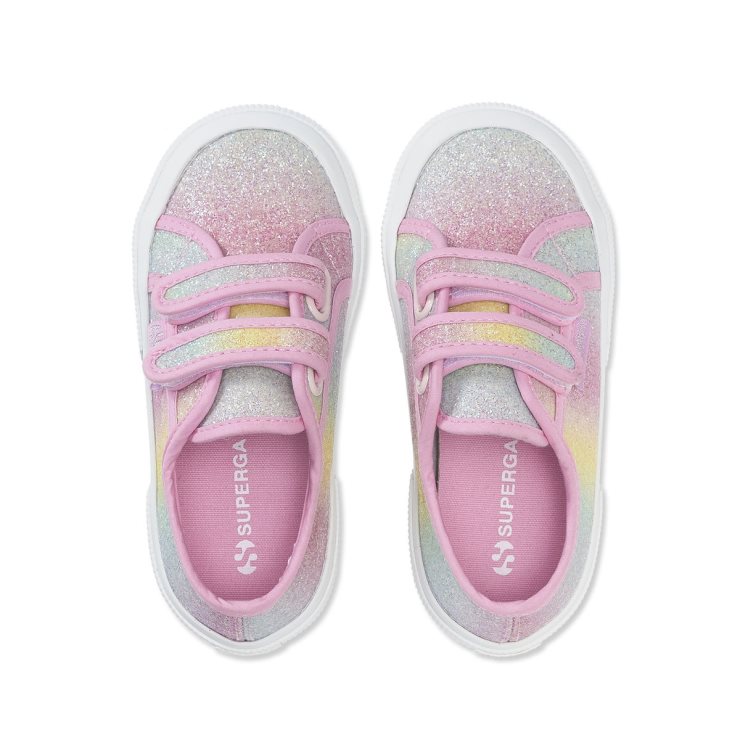 Superga 2750 Kids Irisierendes Microglitter Pink Pastell Mehrfarbig