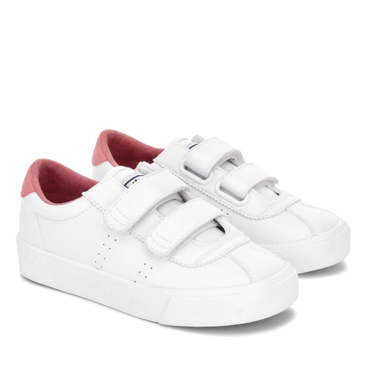 Superga 2843 Kids Club S Vegan White-pink Dusty