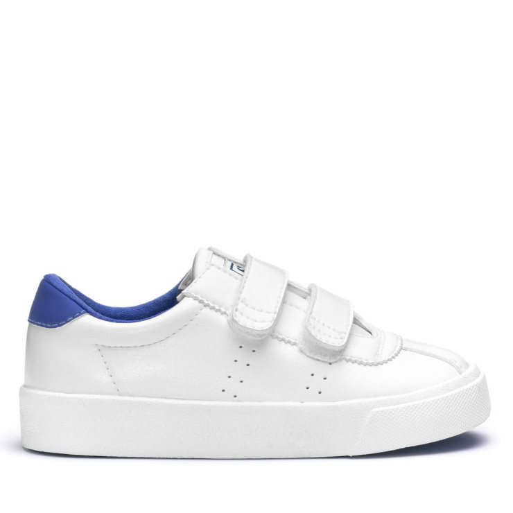 Superga 2843 Kids Club S Vegan Weiß-blau Kalt