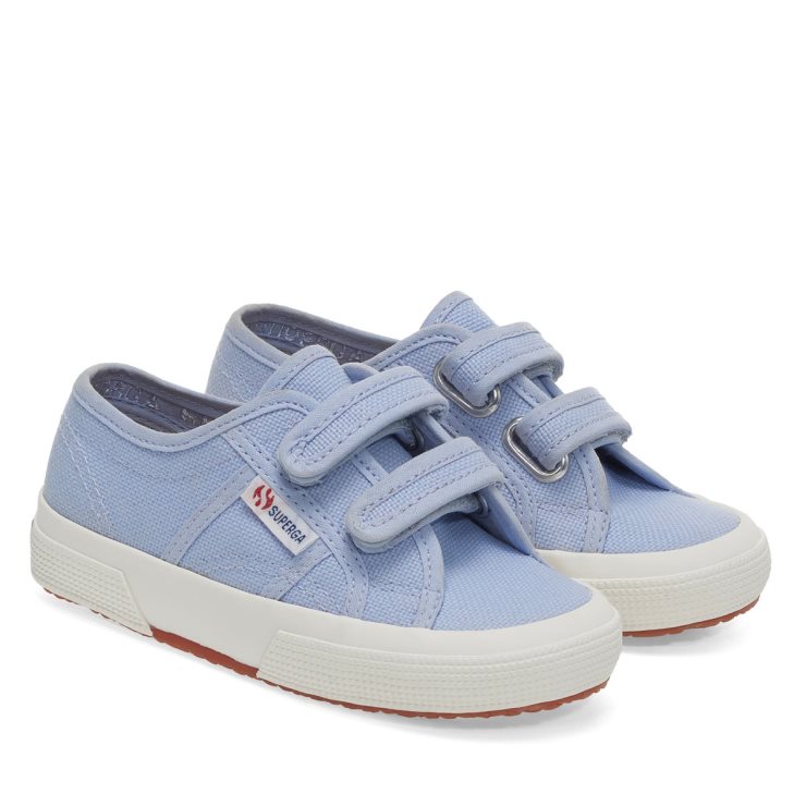 Superga 2750 Jstrap Classic Kids Violett Lt-f Avorio