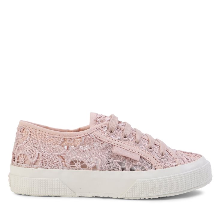 Superga 2750 Kinder Makramee Rosa Haut