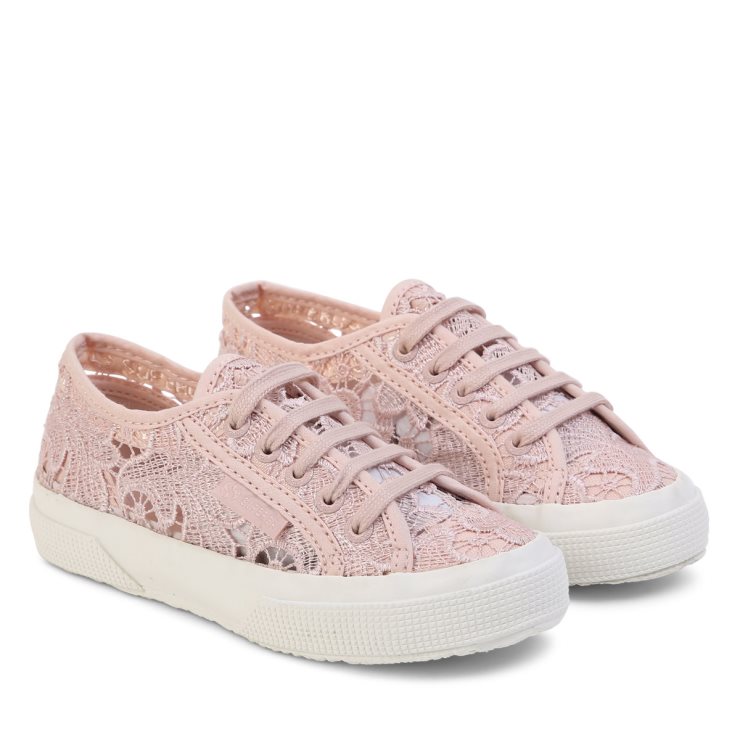 Superga 2750 Kinder Makramee Rosa Haut