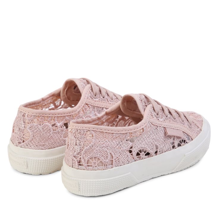 Superga 2750 Kinder Makramee Rosa Haut