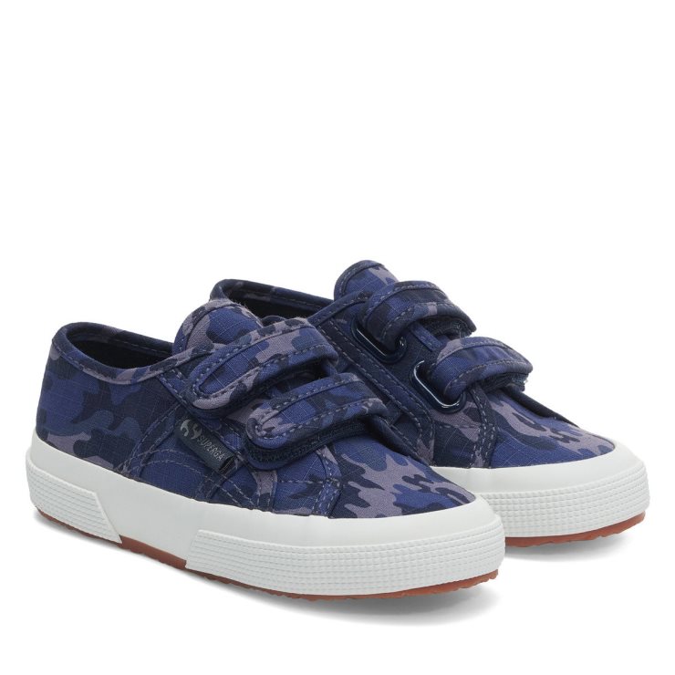 2750 Kindergurte Camo Ripstop Blau Grau Dk Camouflage Superga