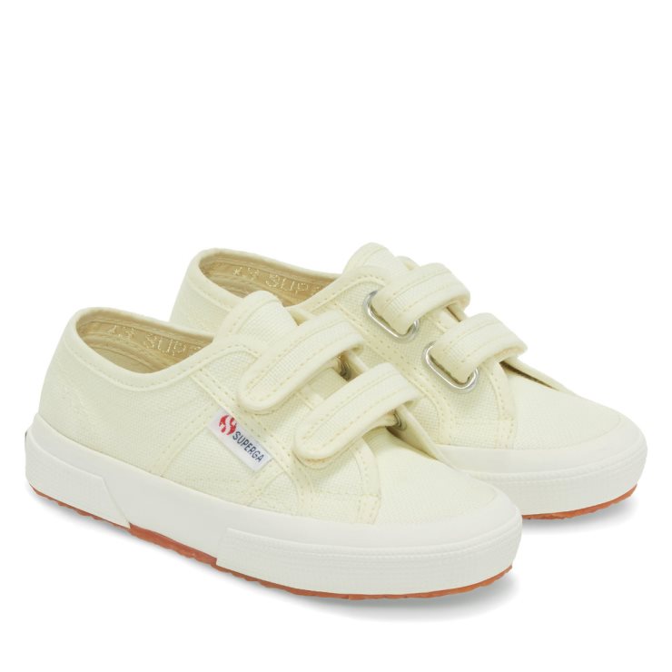 Superga 2750 Jstrap Classic Kinder Grün Lt-f Avorio