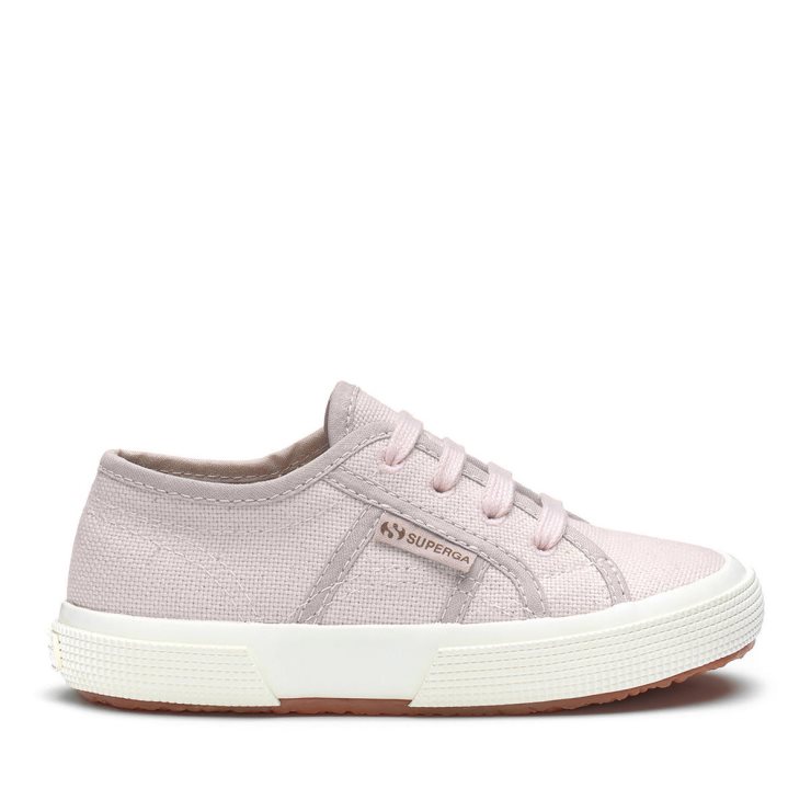 Superga 2750 Bio-Leinwand Für Kinder, Natürliche Farbstoffe, Rosa, Magentafarbene Blätter